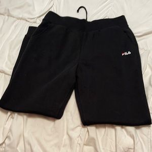Black Fila Sweatpants